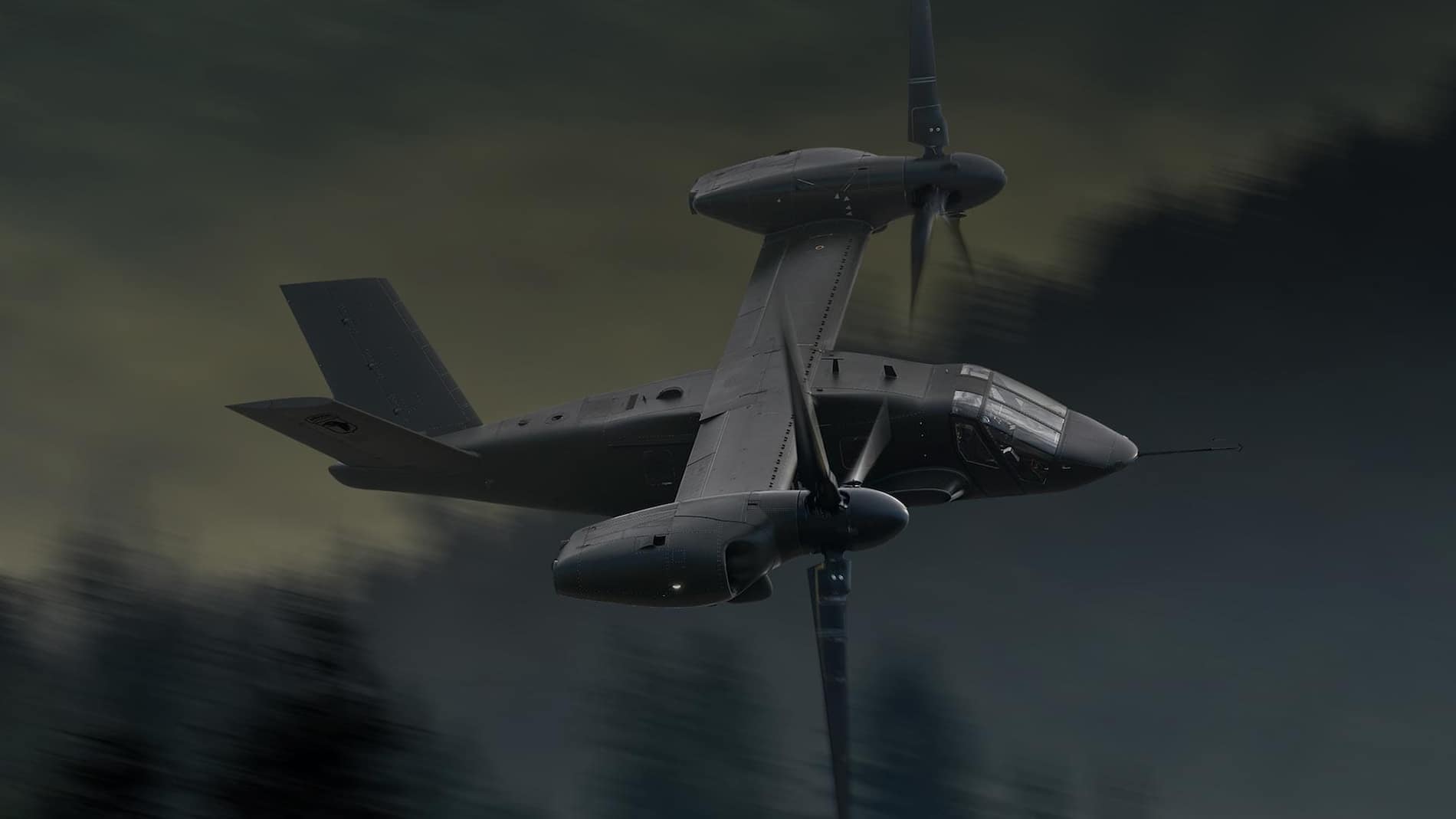 Bell-V-280-森林上空を高速で移動