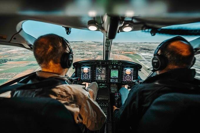 バレンシアのBell429シミュレーター